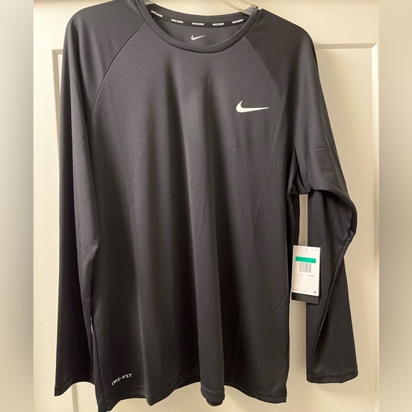 NWT-Nike Men's Long-Sleeve Swim Shirt-XL - Picture 6 of 8